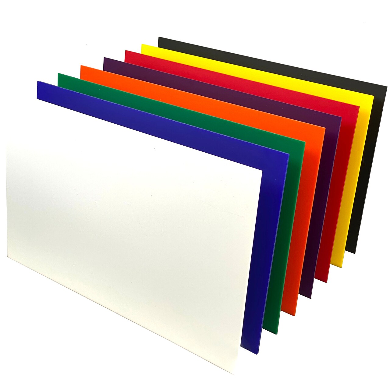 Cast Acrylic in a Variety of Solid Opaque Colors, 2.6mm (1/8th Inch), CO2 Laser & Glowforge Performance Series Ready, Craft Closet Brand, 12x12, 12x19, 12x6,